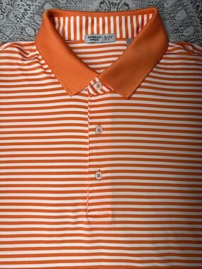 Bermuda Sands XP - Orange Striped Polo Shirt - XL